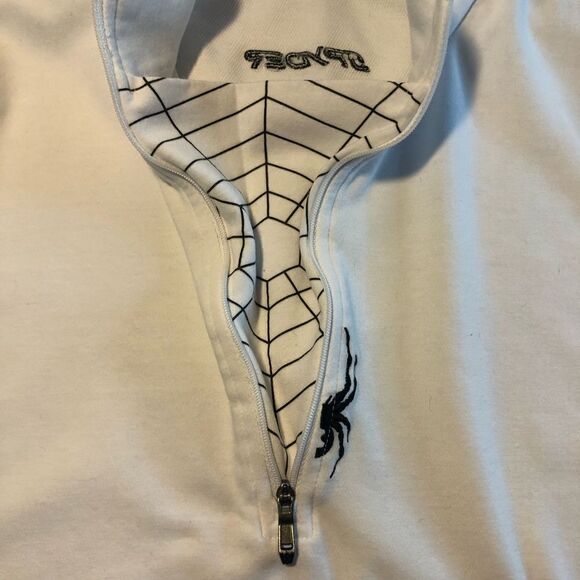 Spyder 1/4 Zip Men’s Pullover White Size Medium - Picture 7 of 16
